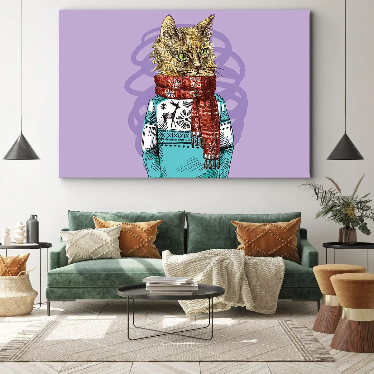 Canvas picture - Cat Not Only in Boots - 100x70 cm