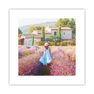 Poster - Lavender Girl - 30x30 cm