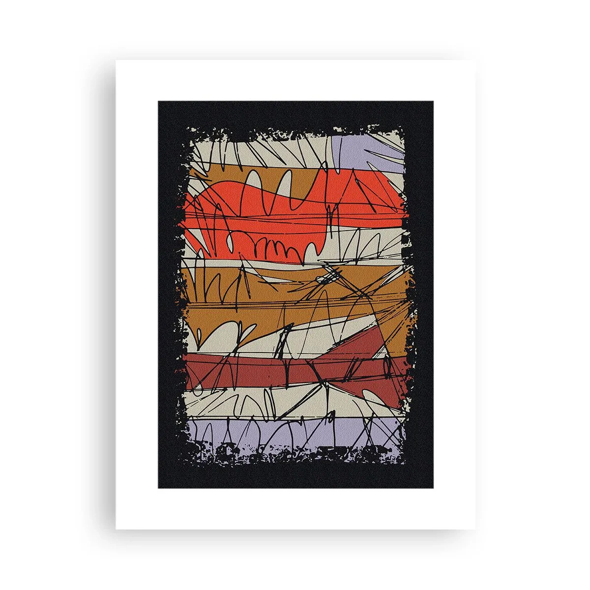 Poster - Spontaneous Composition - 30x40 cm