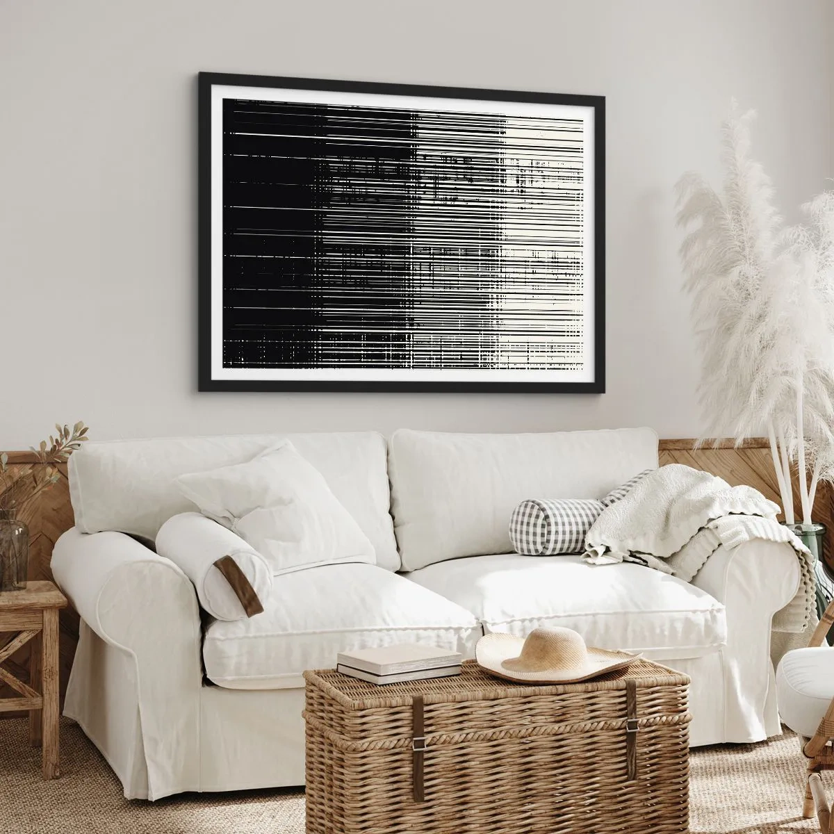 Poster in black frame - Waves and Vibrations - 40x30 cm