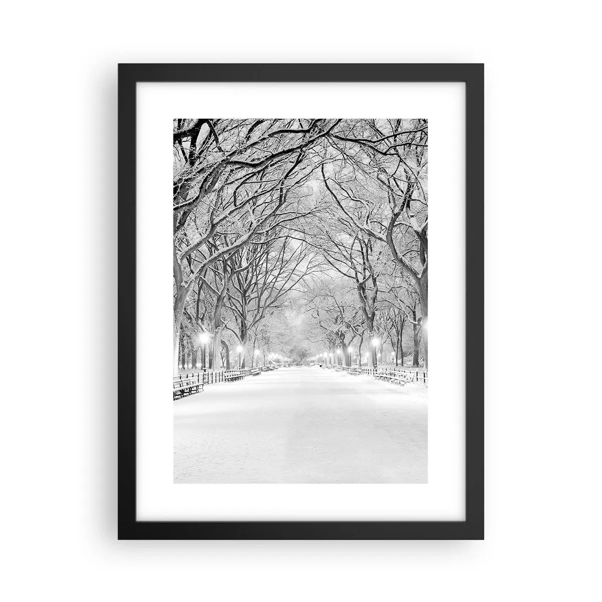 Poster in black frame - Four Seasons: Winter - 30x40 cm