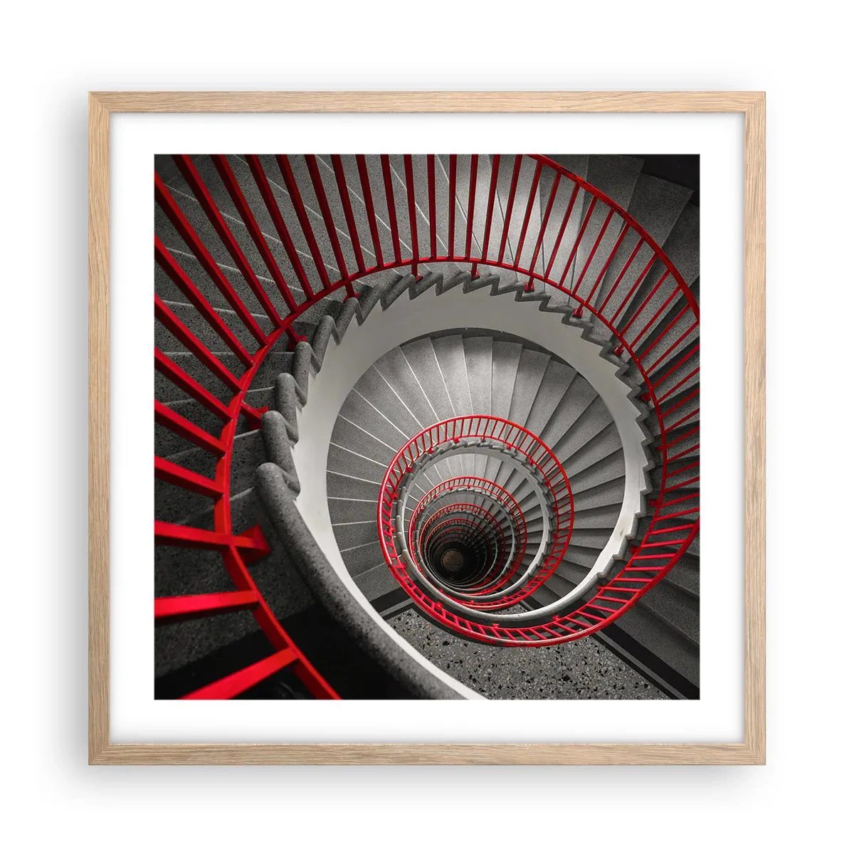 Poster in light oak frame - Games of Architecture - 50x50 cm