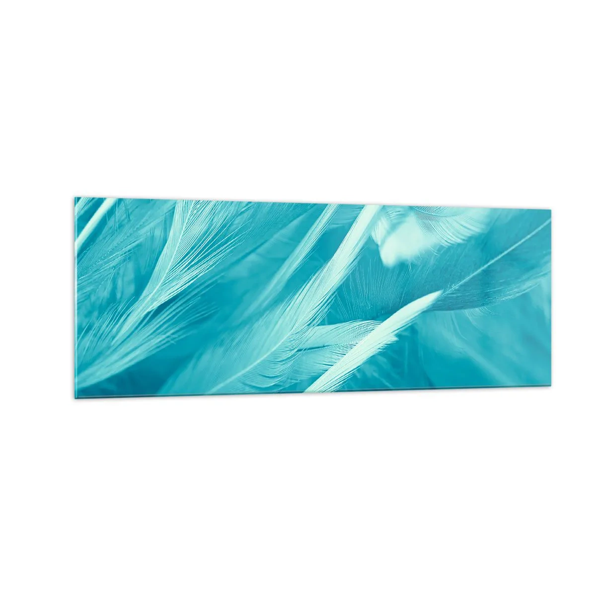 Glass picture - Drowning in Feathers - 140x50 cm