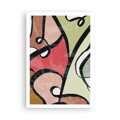 Poster - Pirouettes Among Colours - 70x100 cm