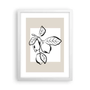 Poster in white frmae - Where Lemon Matures - 30x40 cm