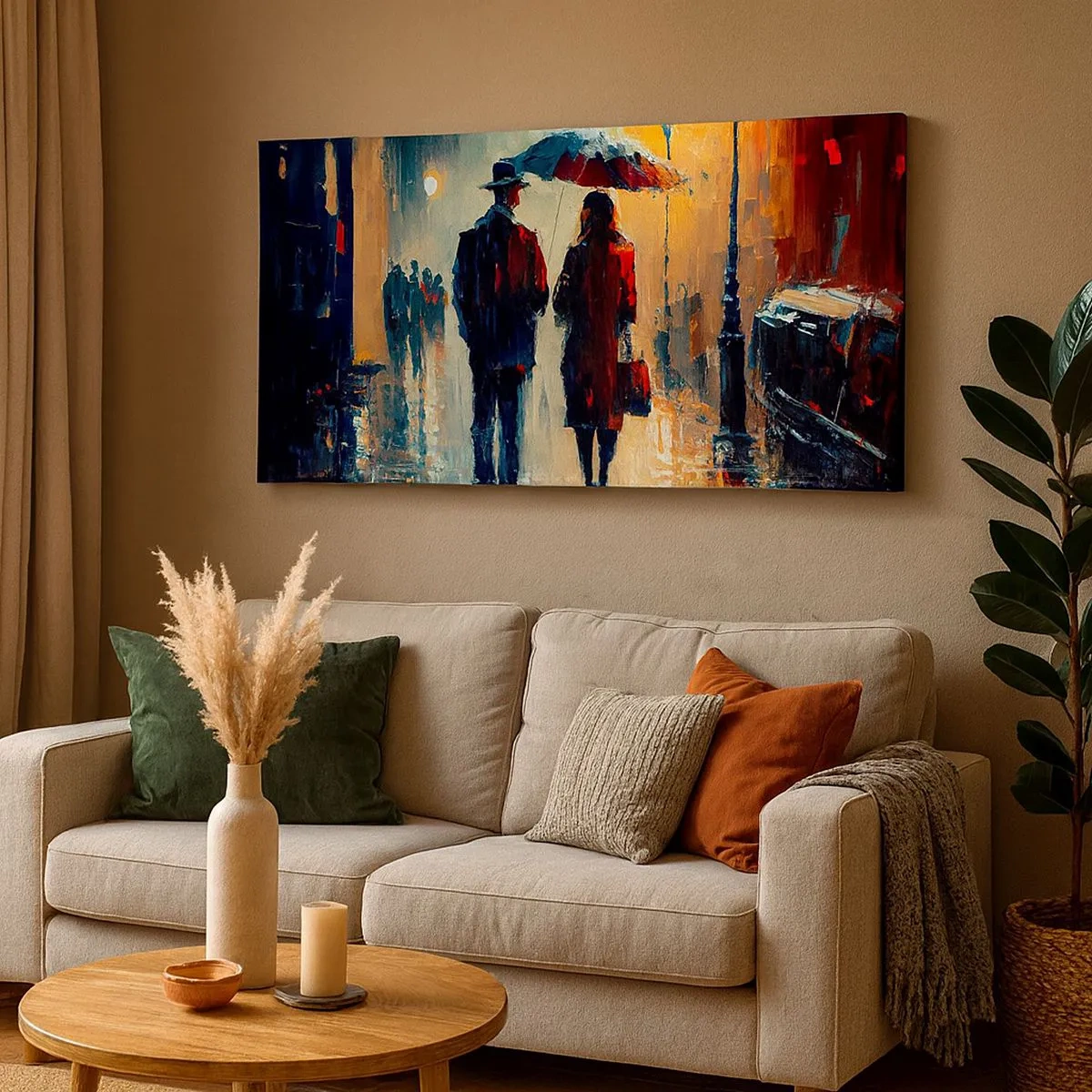 Canvas picture - Urban Love Story - 100x40 cm