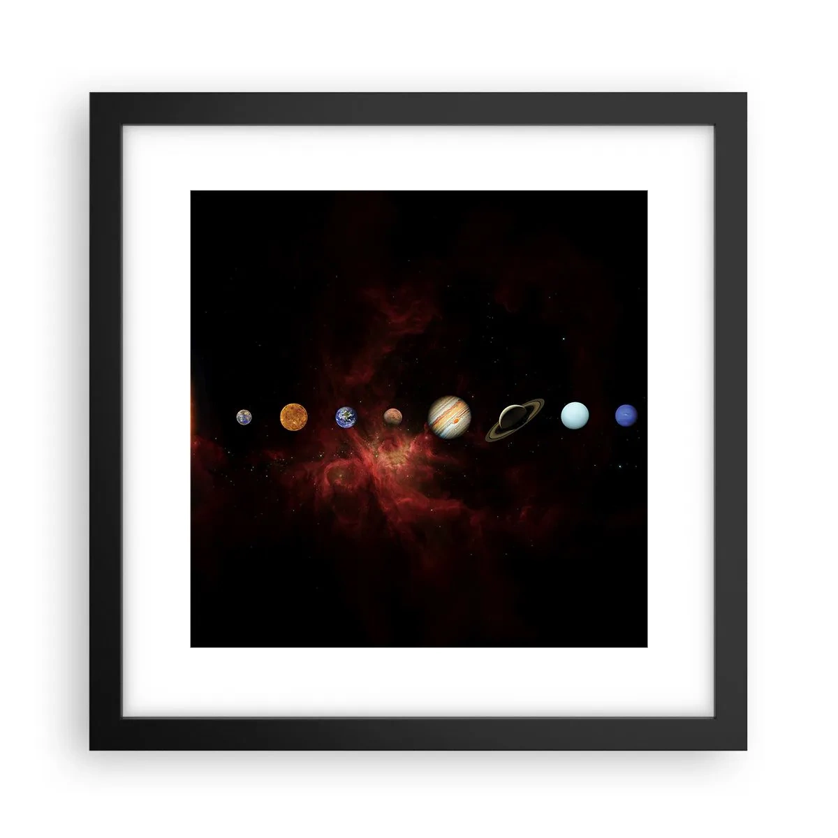 Poster in black frame - Our Neighbourhood - 30x30 cm