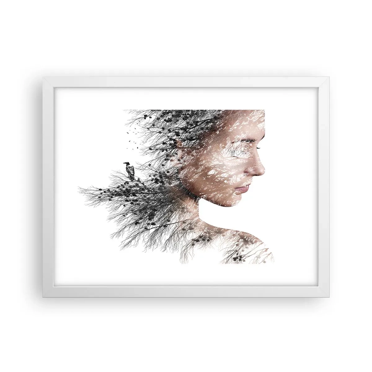 Poster in white frmae - Spirit of a Forest - 40x30 cm