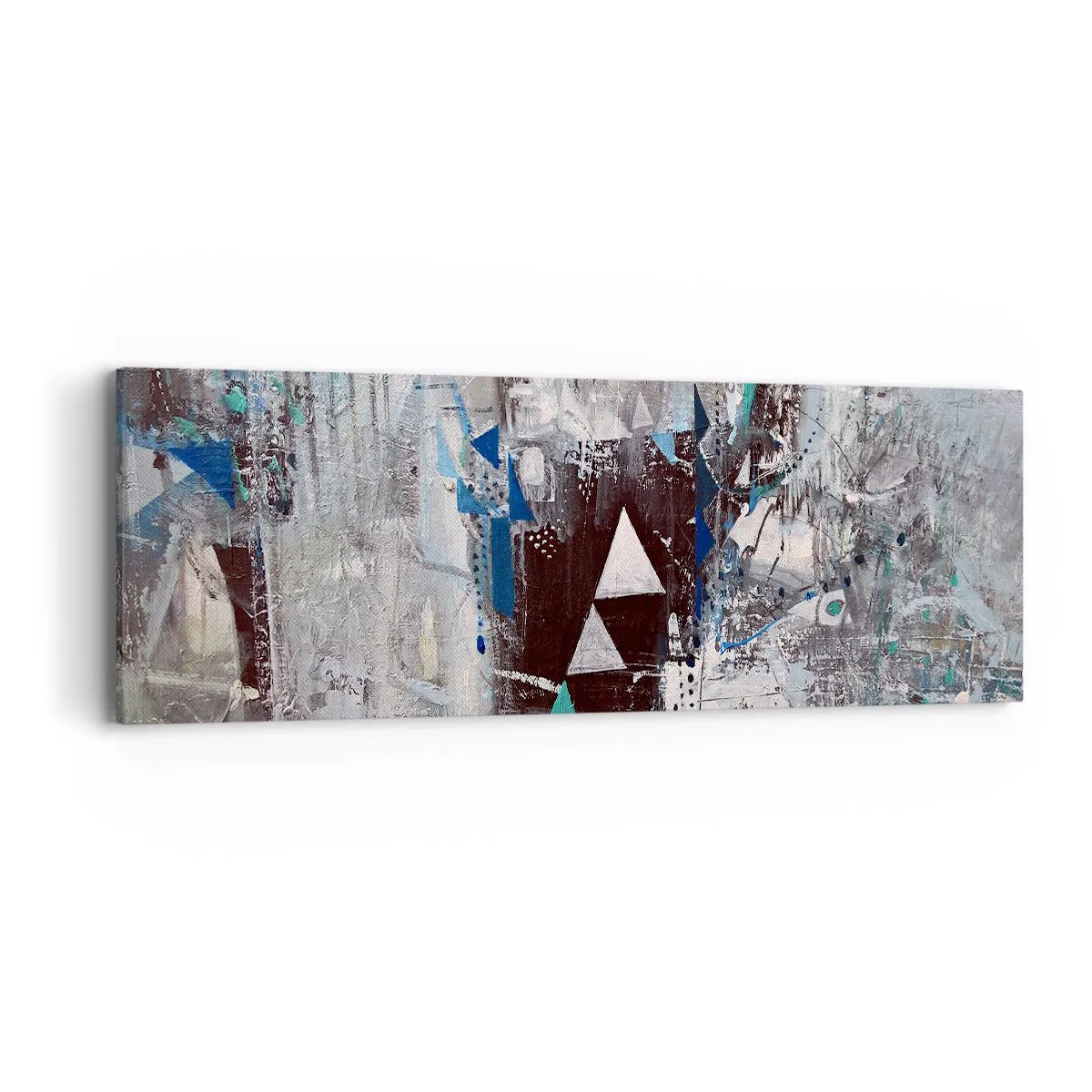 Canvas picture - Superior Order of Triangles - 90x30 cm