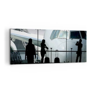 Canvas picture - Via a Vis at the Aiport - 120x50 cm