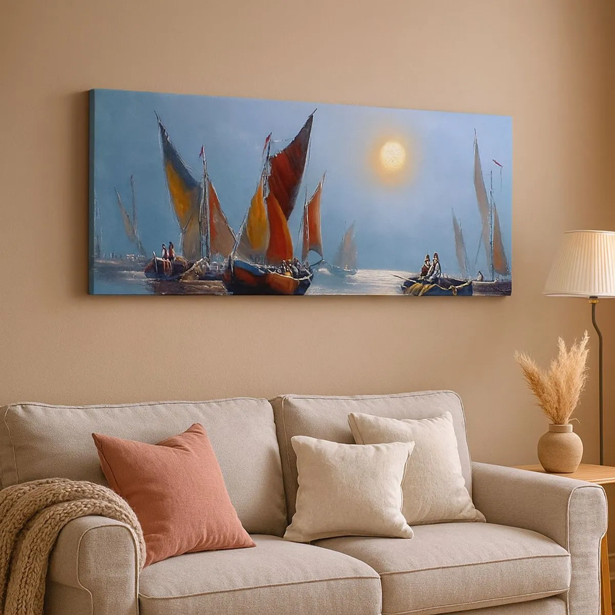 Canvas picture - Night Hunt - 100x40 cm