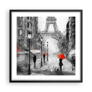 Poster in black frame - All Roads Lead to Her - 50x50 cm