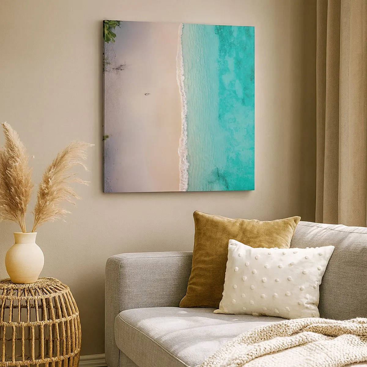 Canvas picture - Paradise Beach - 30x30 cm