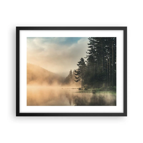 Poster in black frame - Birth of a Day - 50x40 cm