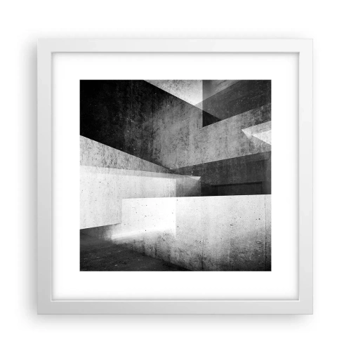 Poster in white frmae - Structure of Space - 30x30 cm
