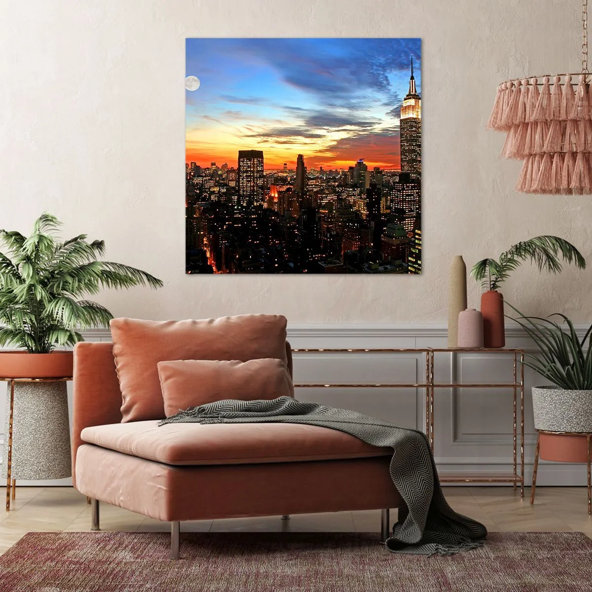 Canvas picture - Starry American Night - 40x40 cm