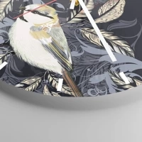 Clock face with lines