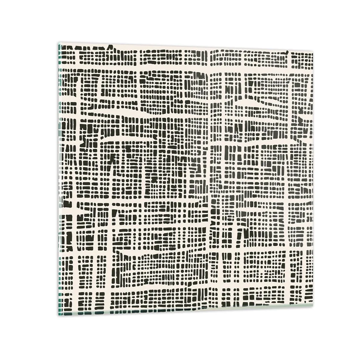 Glass picture - Woven Composition - 30x30 cm