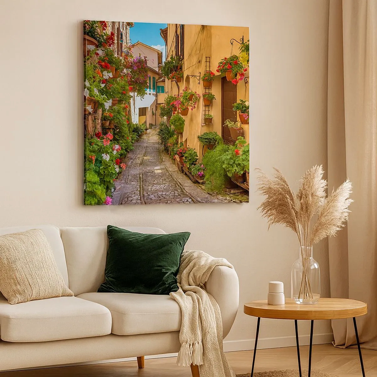 Canvas picture - Italian Back Street - 30x30 cm