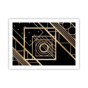 Poster - Golden Geometry - 70x50 cm