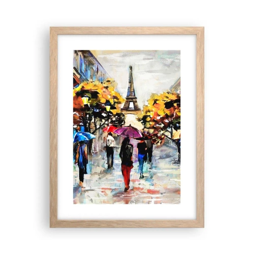 Poster in light oak frame - Especially Beautiful in Autumn - 30x40 cm