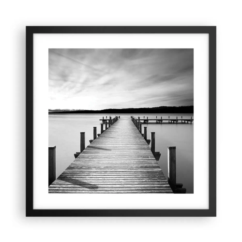 Poster in black frame - Lake of Peace - 40x40 cm