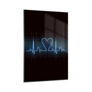 Glass picture - In a Heartbeat - 80x120 cm