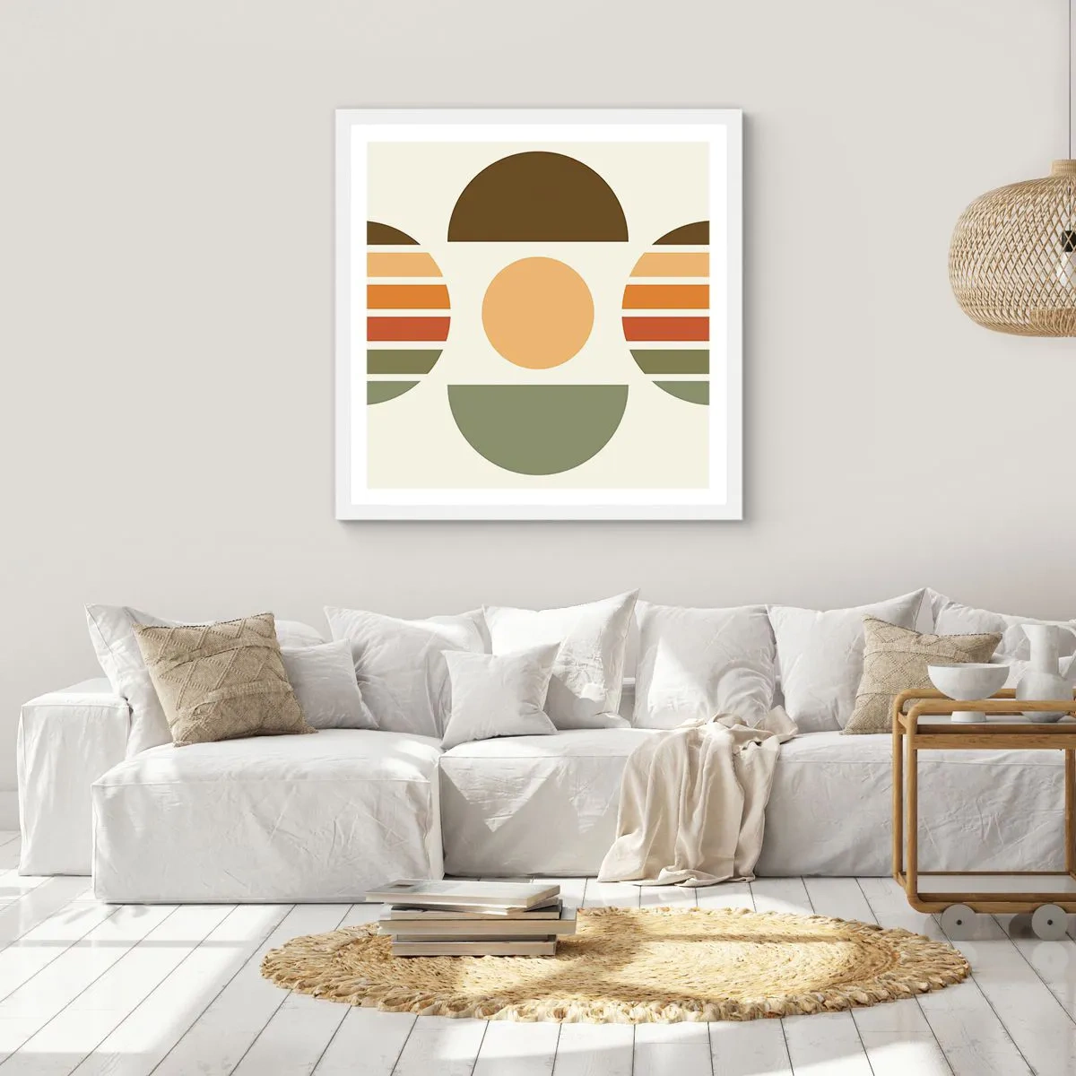 Poster in white frmae - In the Colours of Soli - 50x50 cm