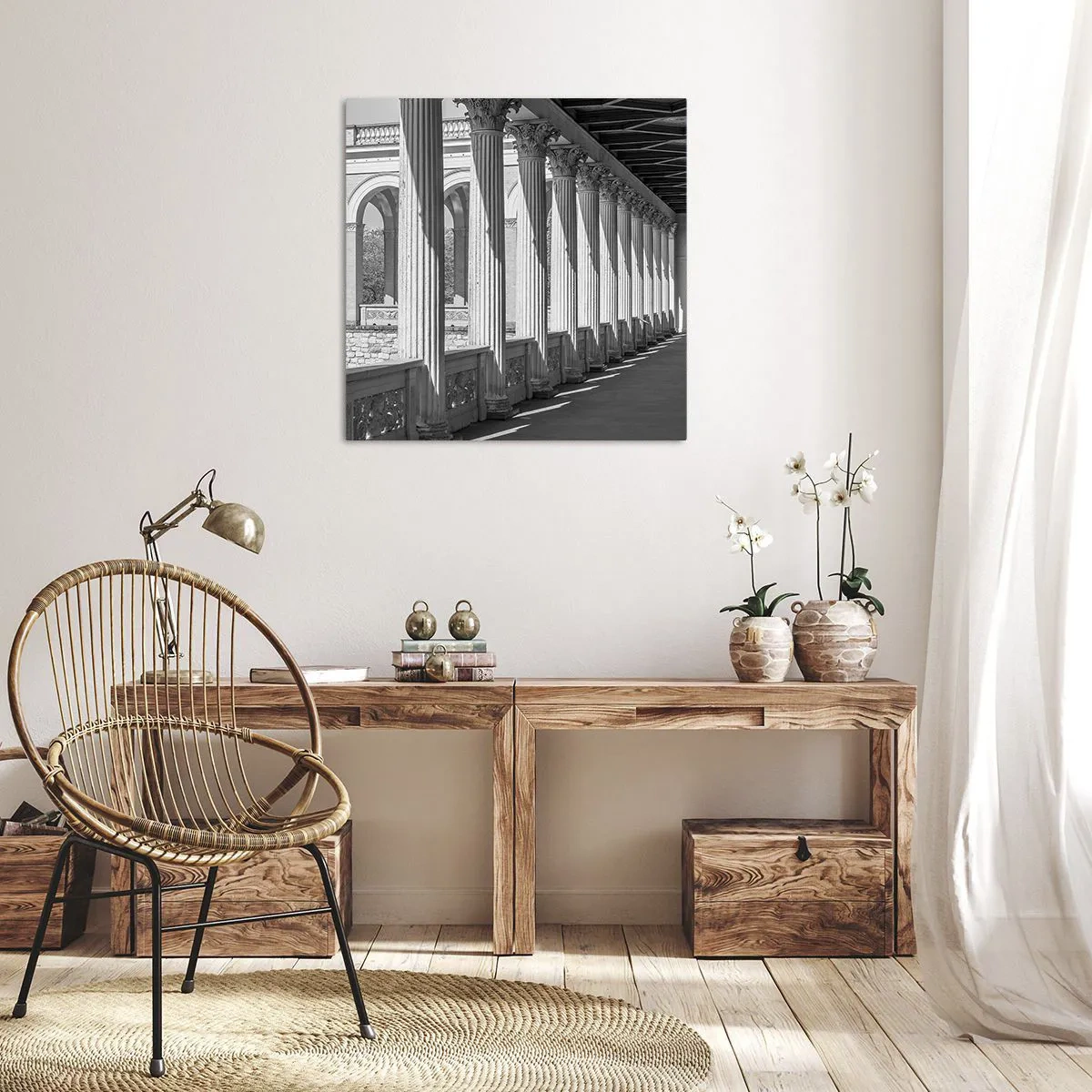 Canvas picture - Sunny Arcade - 50x50 cm