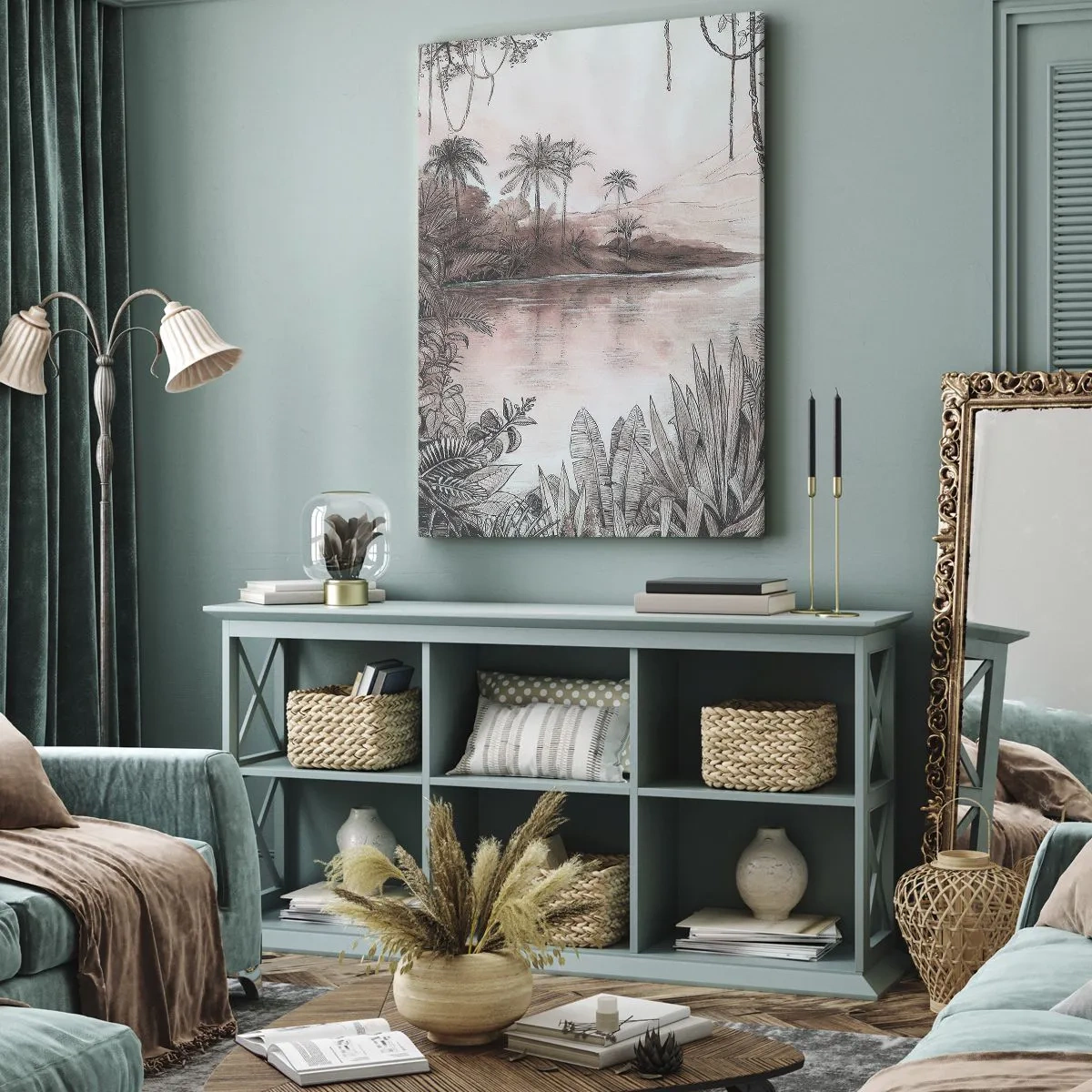 Canvas picture - Diary of a 19th Century Explorer - 80x120 cm