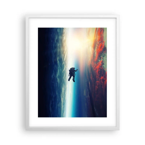 Poster in white frmae - Confronting the Universe - 40x50 cm