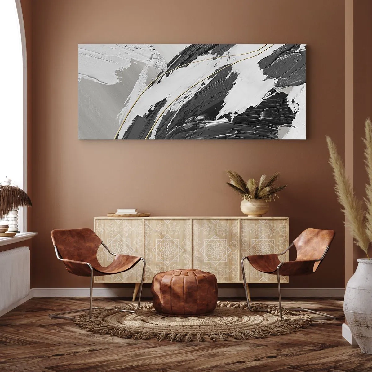 Canvas picture - Abstract with Flair - 160x50 cm