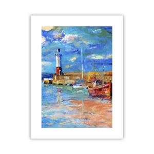 Poster - Afternoon in a Rainbow Bay - 30x40 cm