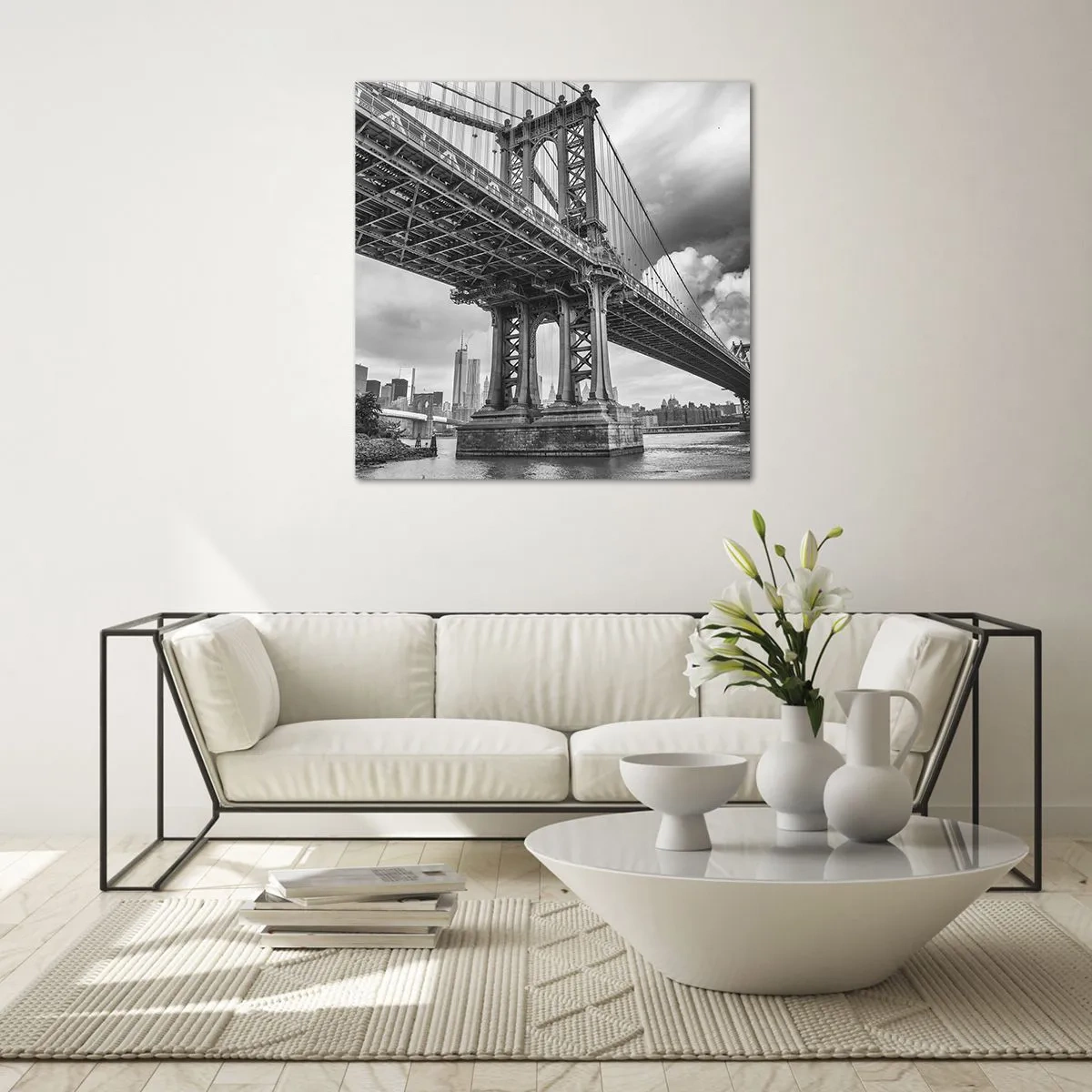 Glass picture - To the Heart of a City - 40x40 cm