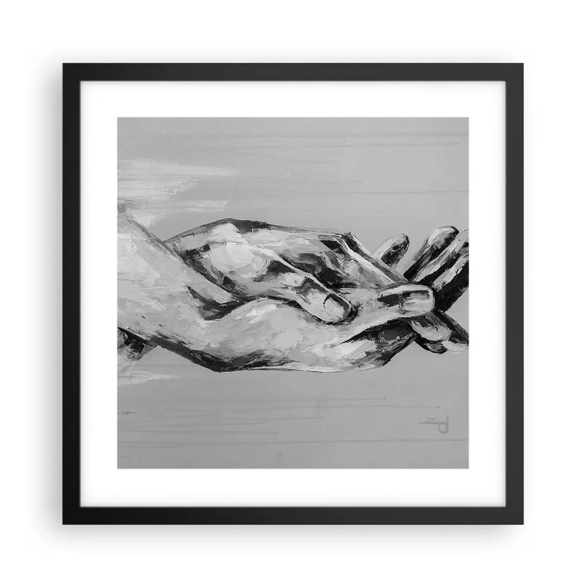 Poster in black frame - The Beginning… - 40x40 cm