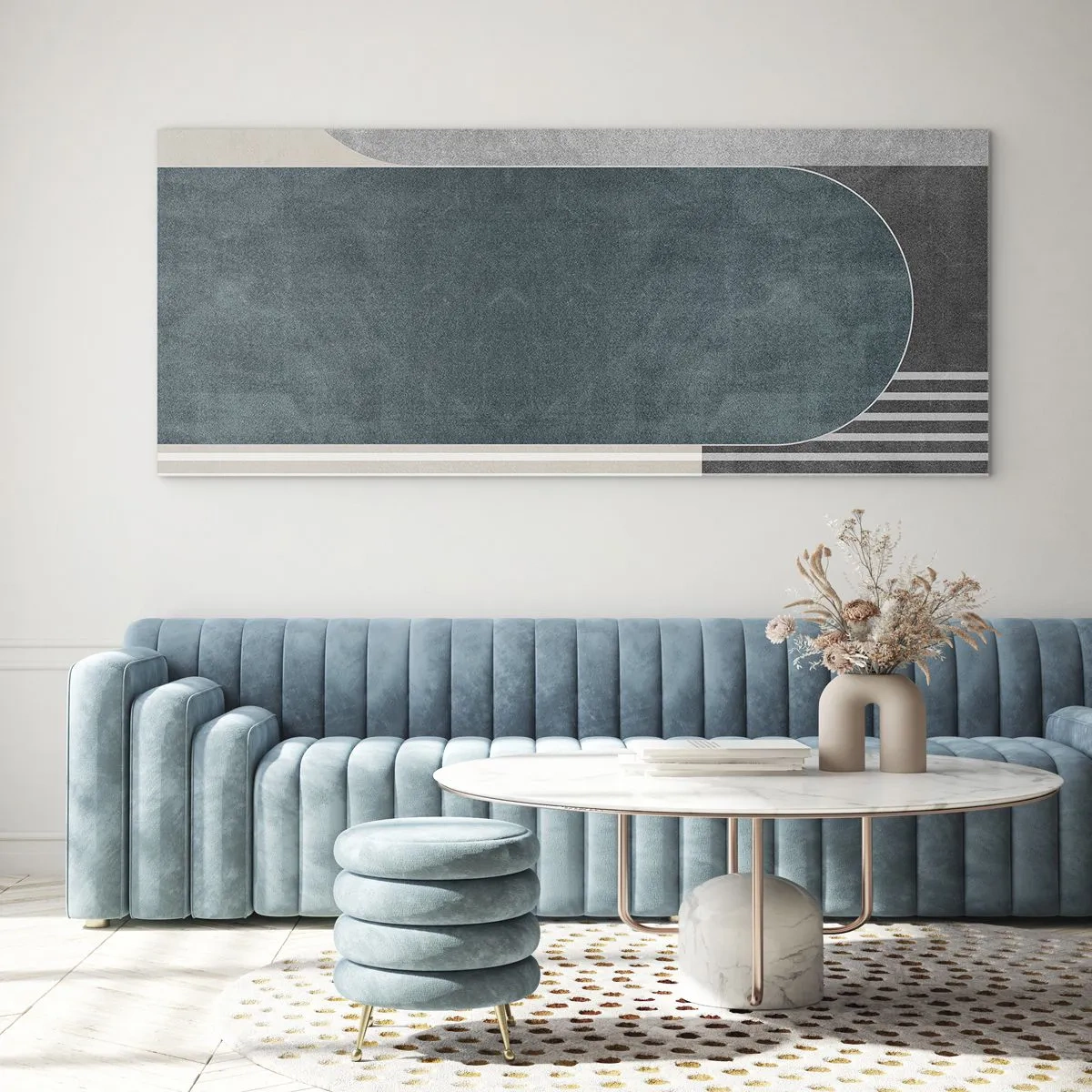 Glass picture - Levelled Composition - 100x40 cm