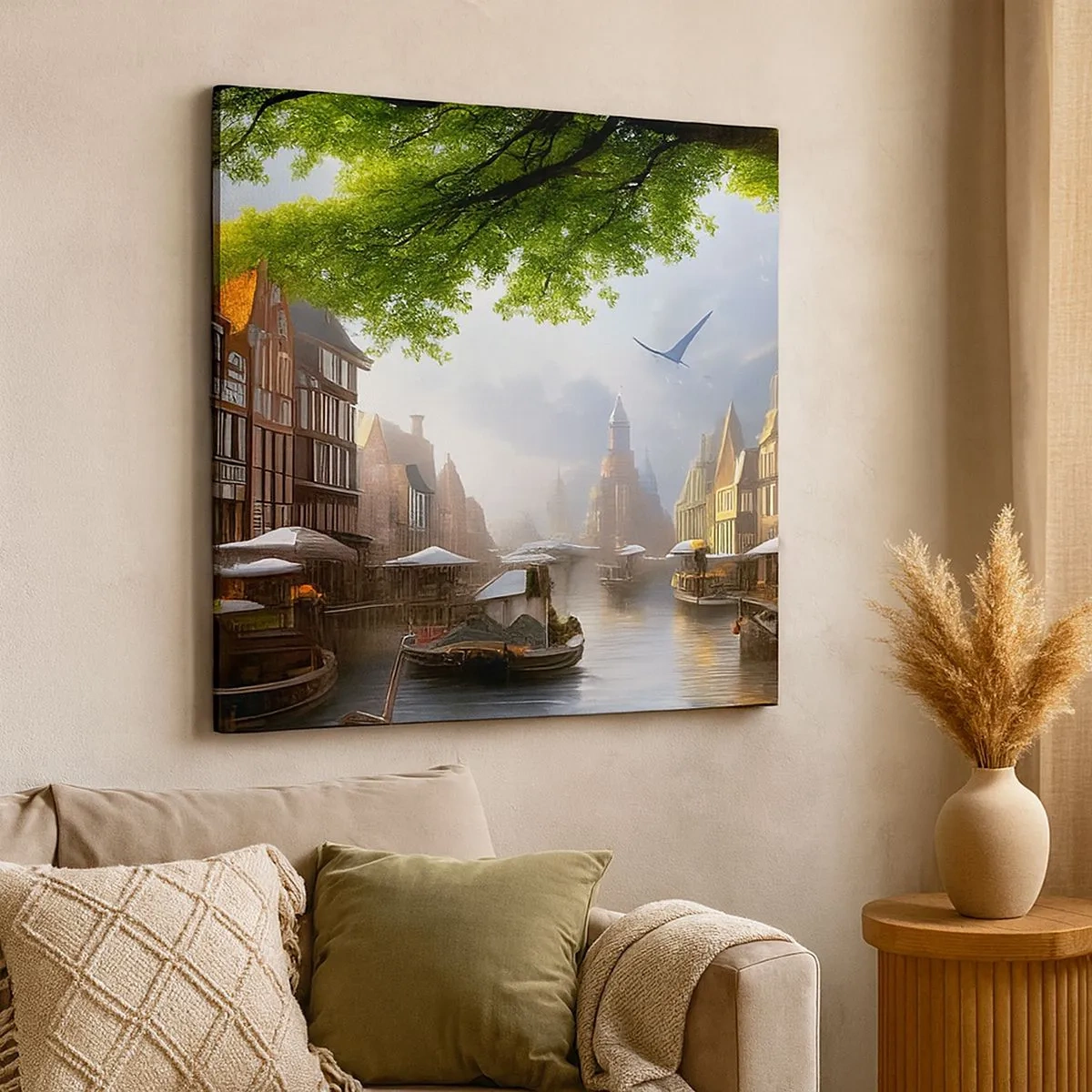Canvas picture - Dutch Urban Landscape - 30x30 cm