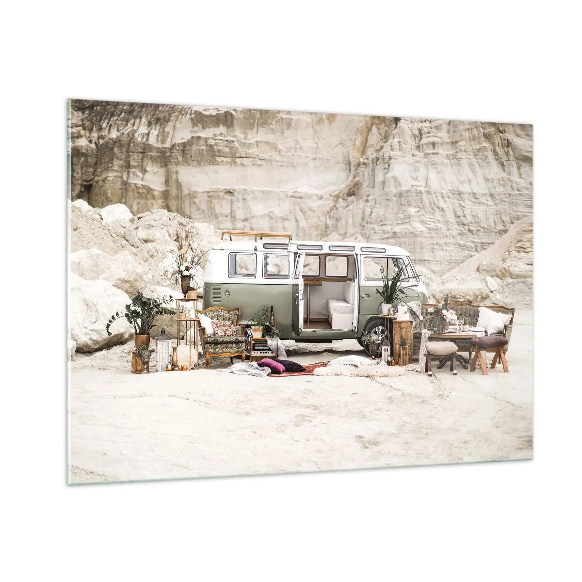 Glass picture - Time to Start the Trip - 100x70 cm