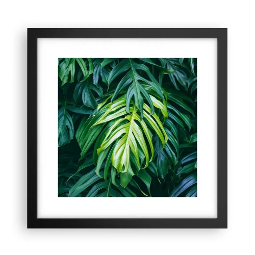 Poster in black frame - Immerse Yourself in Freshness - 30x30 cm