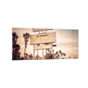 Glass picture - The Time Stopped Here - 120x50 cm