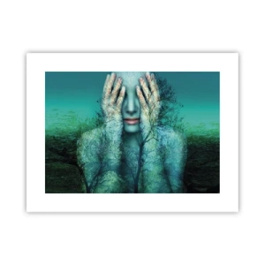 Poster - Submerged in Blue - 40x30 cm