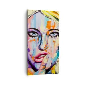 Canvas picture - Look Her Straight in the Eyes - 65x120 cm