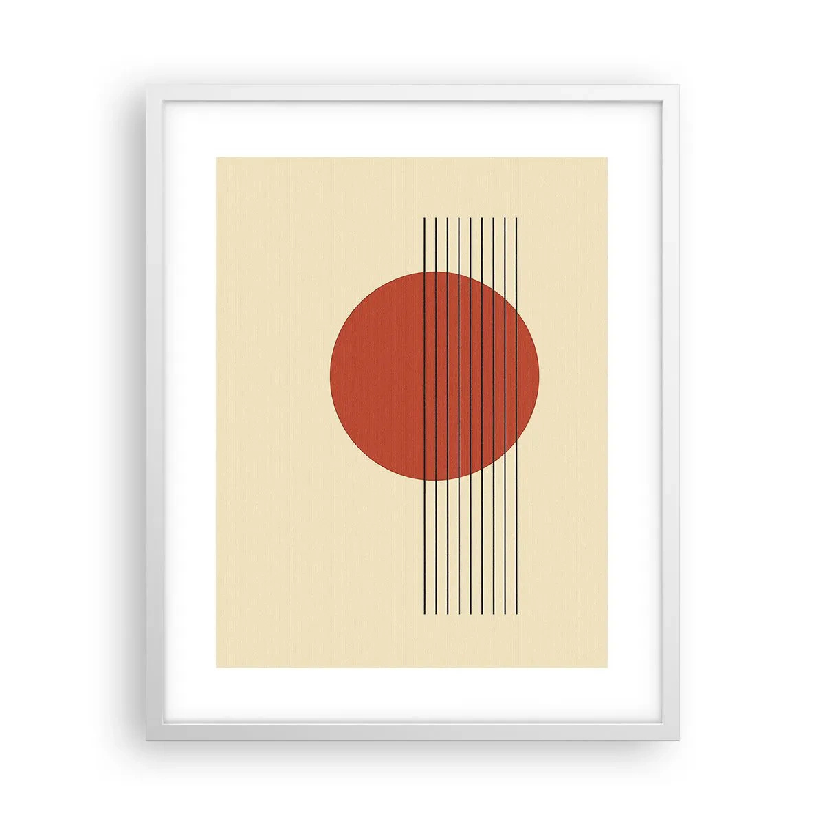 Poster in white frmae - Around and Beoynd - 40x50 cm