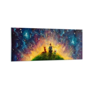Glass picture - Love and Friendship - Whole World - 100x40 cm