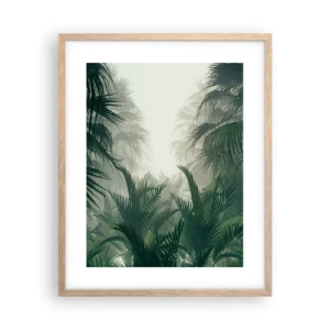 Poster in light oak frame - Tropical Secret - 40x50 cm