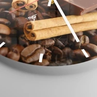 Clock face with lines