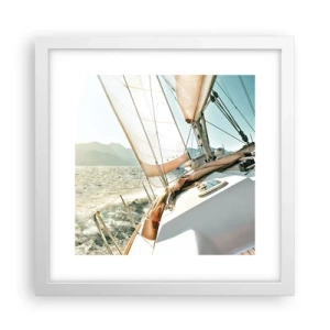 Poster in white frmae - Full Sail - 30x30 cm