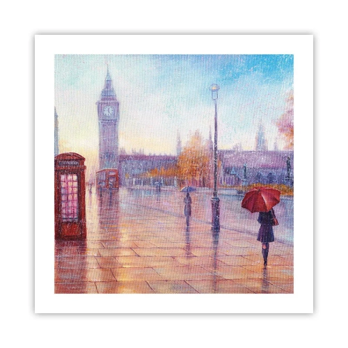 Poster - London Autumn Day - 50x50 cm