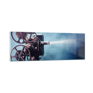 Glass picture - Once Upon a Time at the Cinema - 90x30 cm