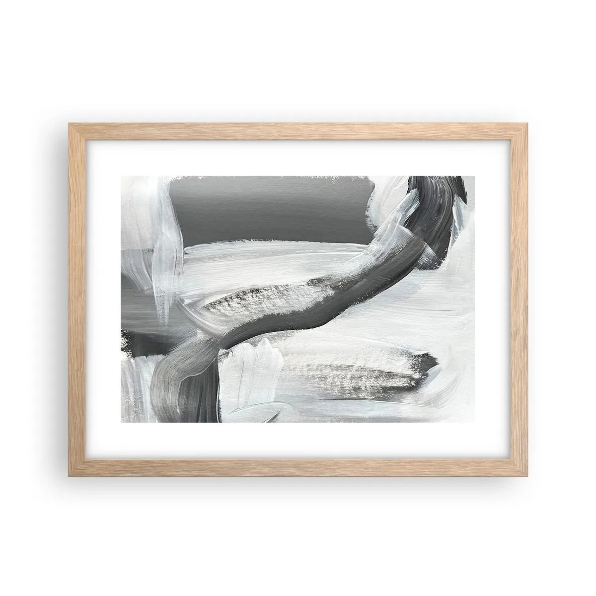 Poster in light oak frame - With a Decisive Move - 40x30 cm